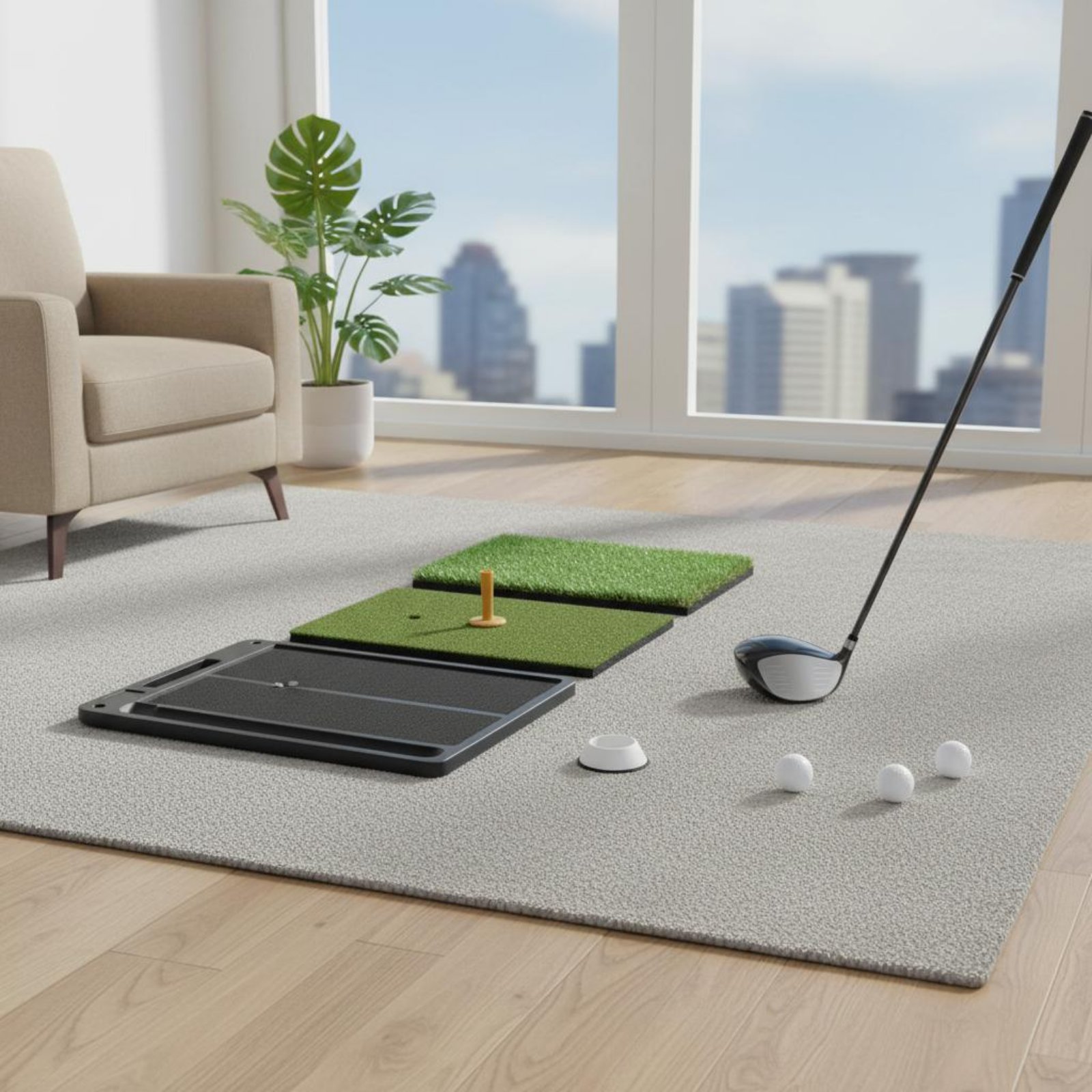 Sports Equipment You Hit - 2-in-1 Sport Hitting Mat Anti-Slip Rubber