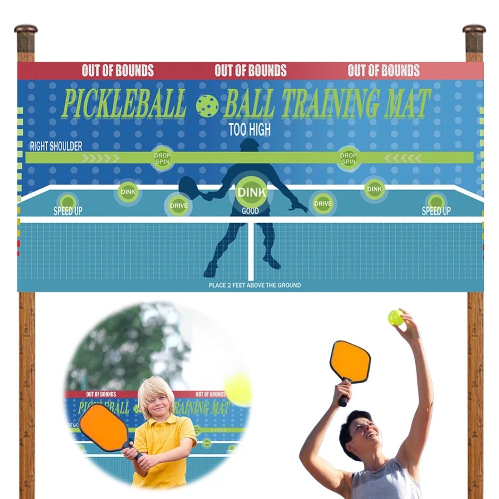 Sports Equipment Poster - 180x89cm Pickleball Practice Pads Training Poster