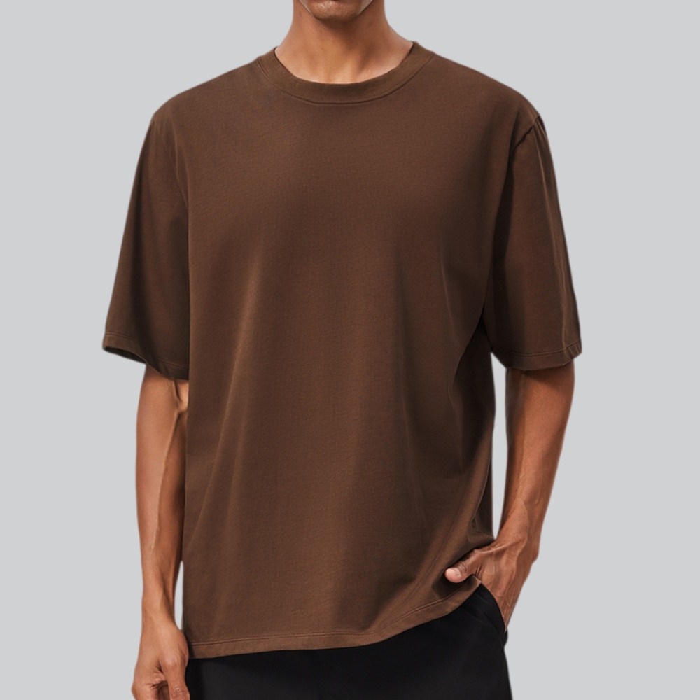 Sports Equipment Logos - Men's Solid Color Running Sports T-shirt