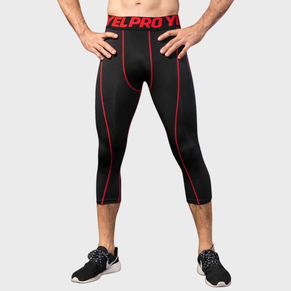 Sports Equipment Logos - Men Compression Fitness Leggings Sportswear Sport