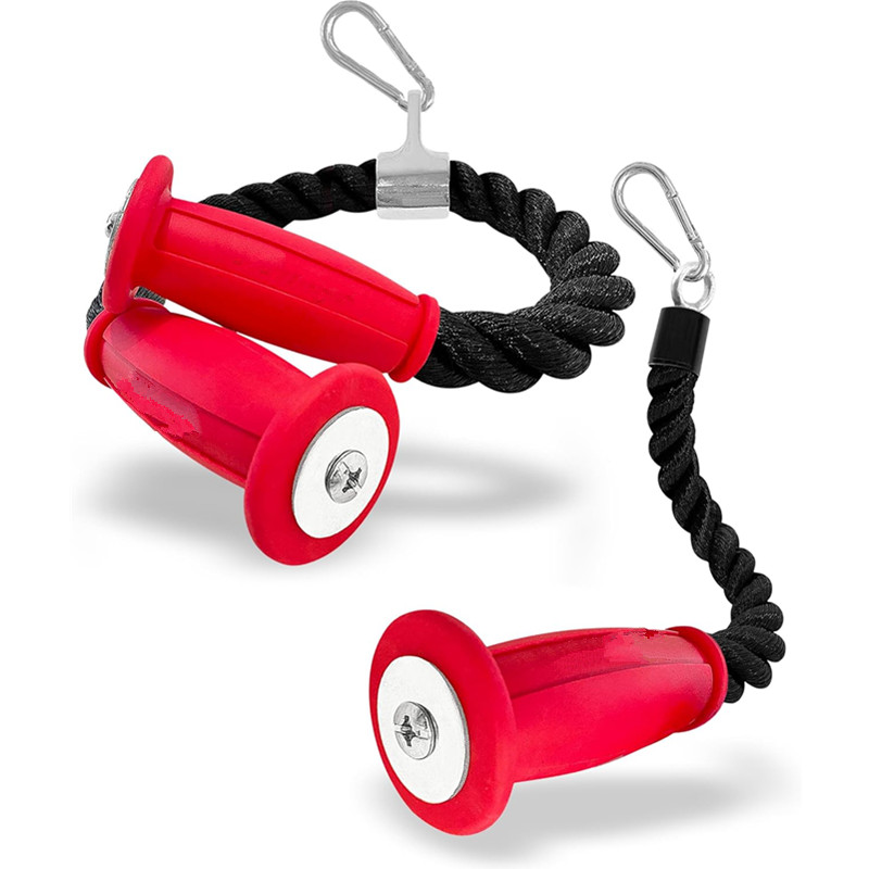 Sports Equipment Club - Ergonomic Tricep Ropes Non-Slip Cable Attachment