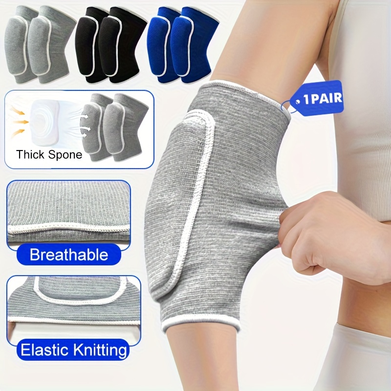 Volleyball Knee Pad - 1pair Elastic Elbow Pads Thickened Sponge