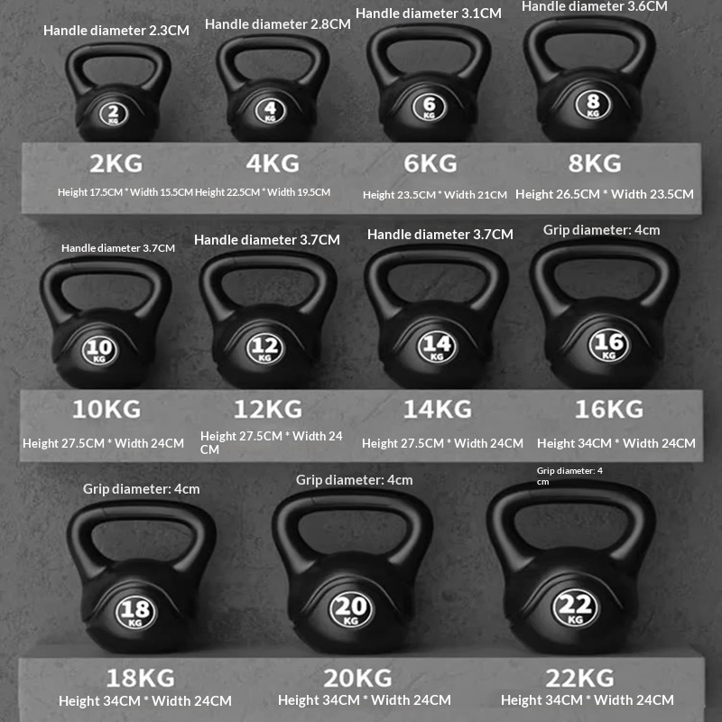 Sports Equipment Club - 2026 Fitness Adjustable 8kg Kettlebell Ergonomic