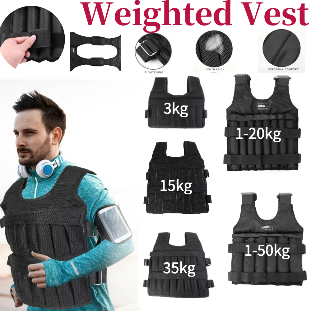 Sports Equipment Club - 3/15/35kg Workout Weight Jacket Adjustable Exercise
