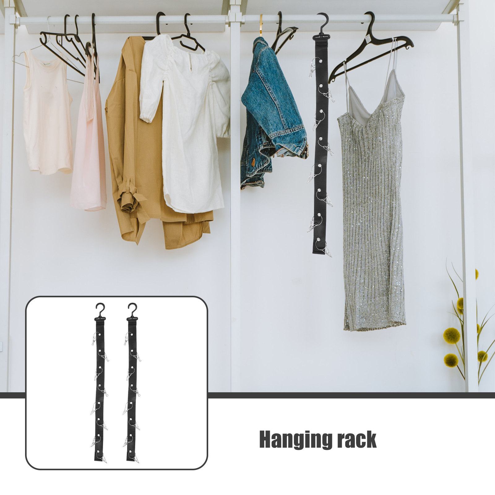 2Pcs Hanging Drying Rack Porta - Sports Equipment Drying Rack 评论和价格