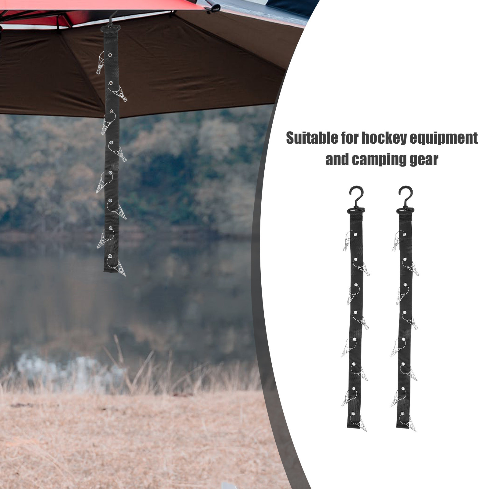 2Pcs Hanging Drying Rack Porta - Sports Equipment Drying Rack 评论和价格