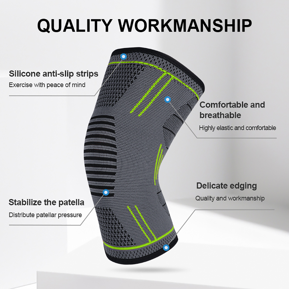 1Pcs Elastic Knee Pads Silicon - Volleyball Knee Pad 评论和价格