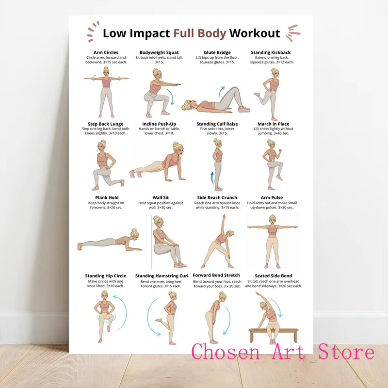 Fitness Exercise Schedule Post - Sports Equipment Poster 评论和价格