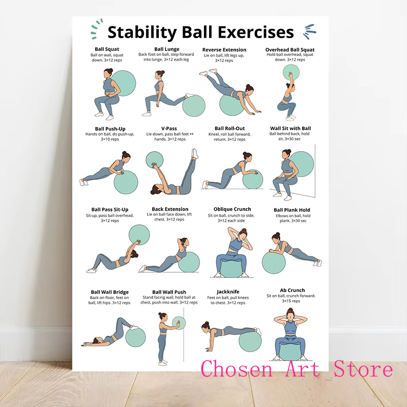Fitness Exercise Schedule Post - Sports Equipment Poster 评论和价格