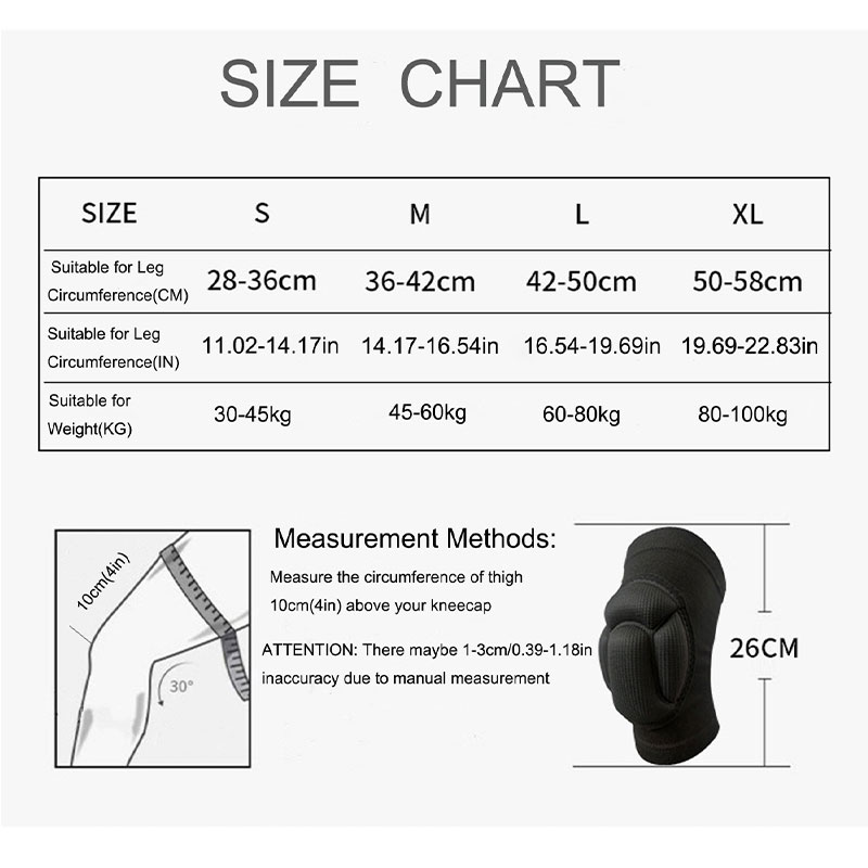 1 Pair/2Pcs Thickening Knee Pa - Volleyball Knee Pad 评论和价格