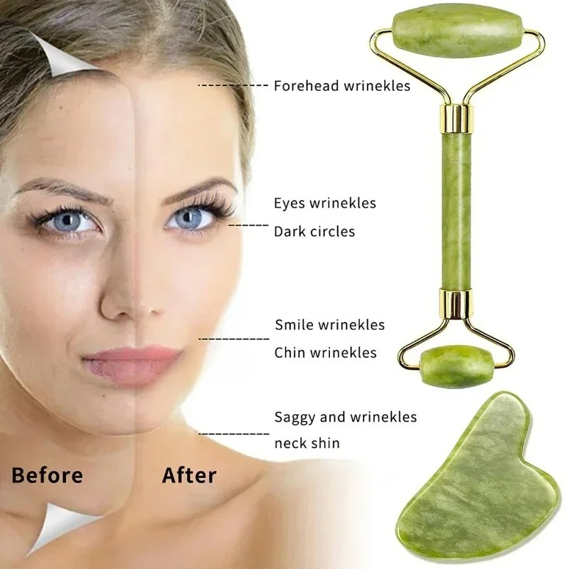 Natural jade roller massager,  - Lacrosse Stick Head 评论和价格