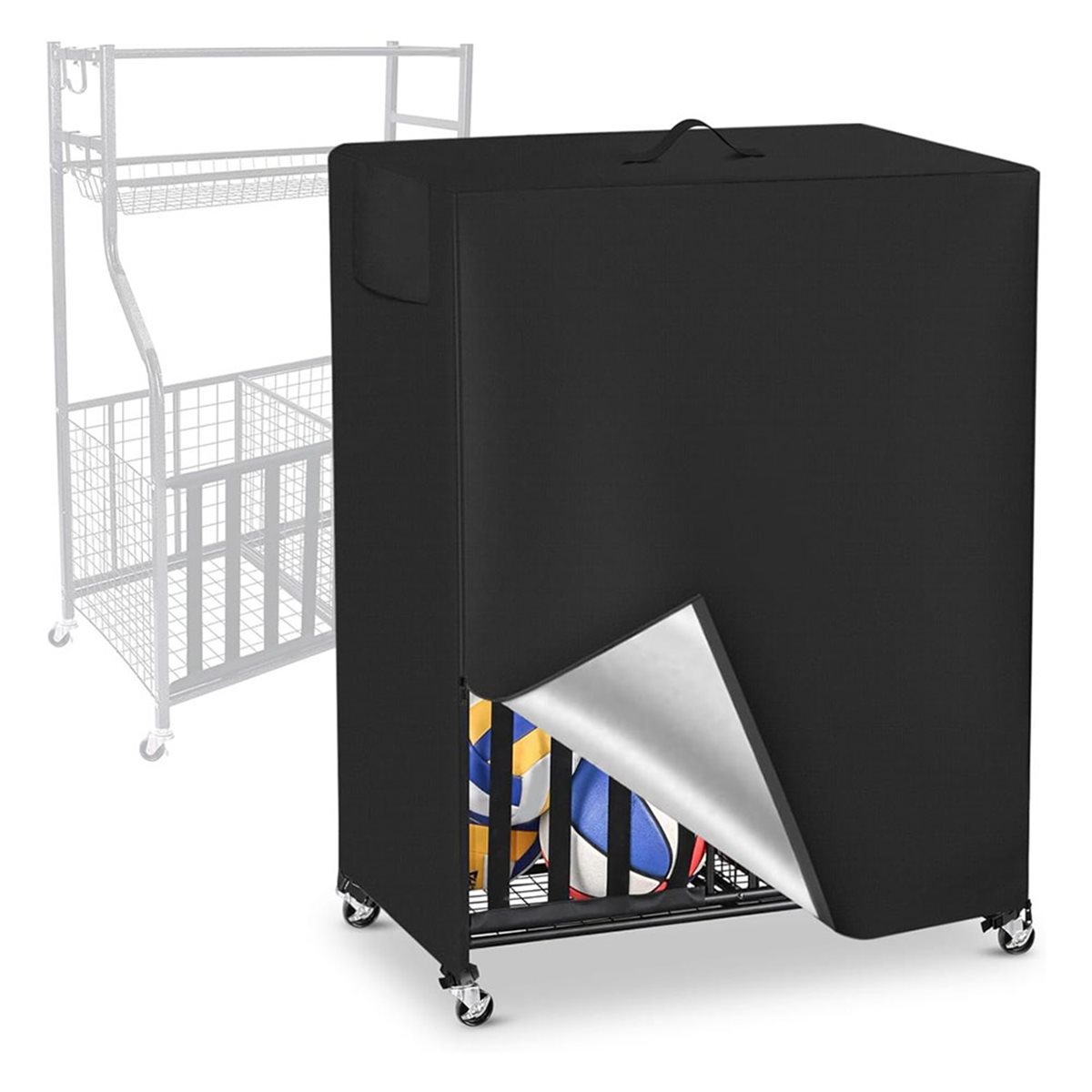 Basketball Rack Cover Garage S - Sports Equipment Garage Storage 评论和价格