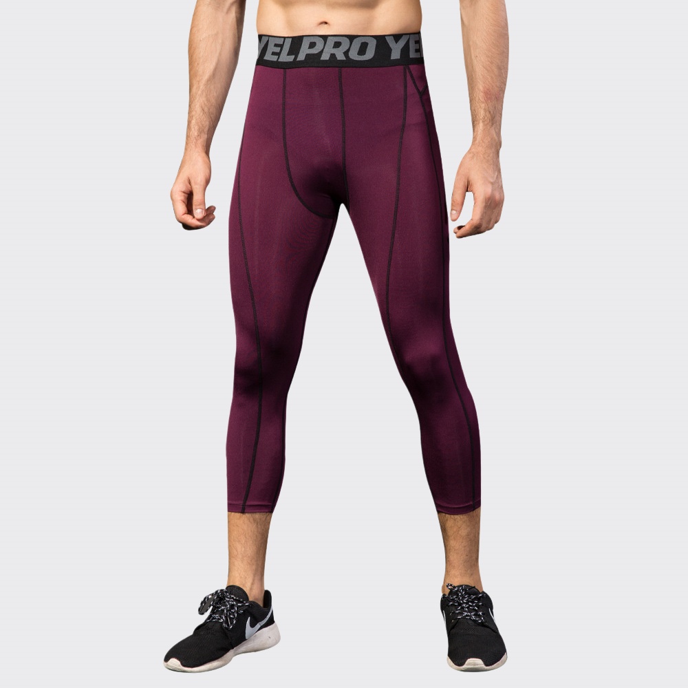 Men Compression Fitness Leggin - Sports Equipment Logos 评论和价格