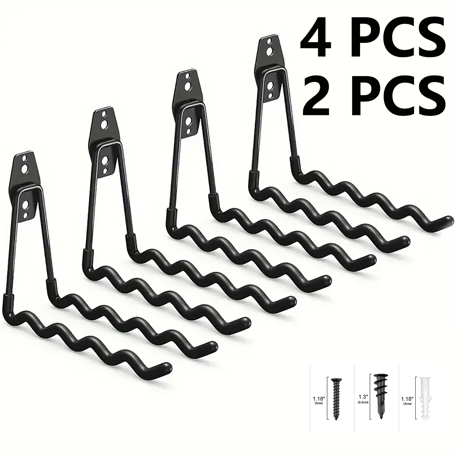 2-Pack/4-Pack Heavy-Duty Metal - Sports Equipment Garage Storage 评论和价格