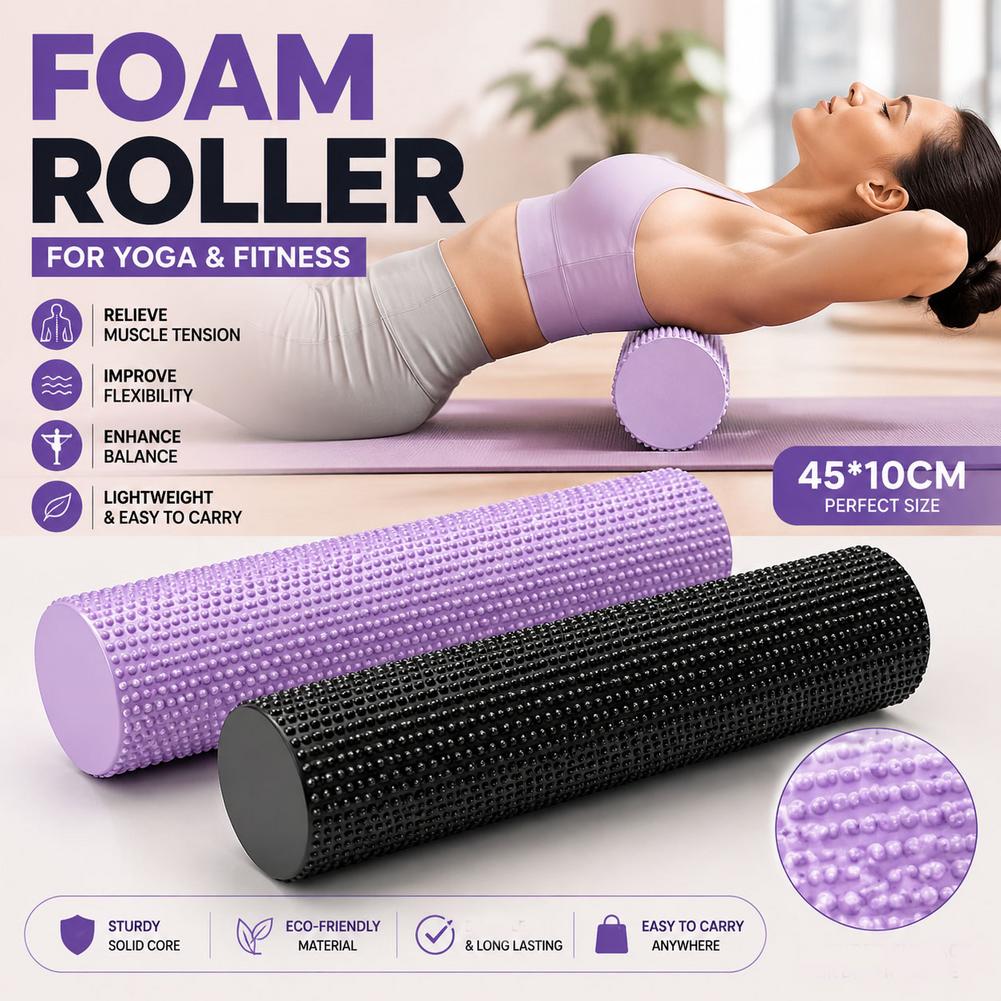 Yoga Foam Roller EVA High Dens - Sports Equipment For Home 评论和价格