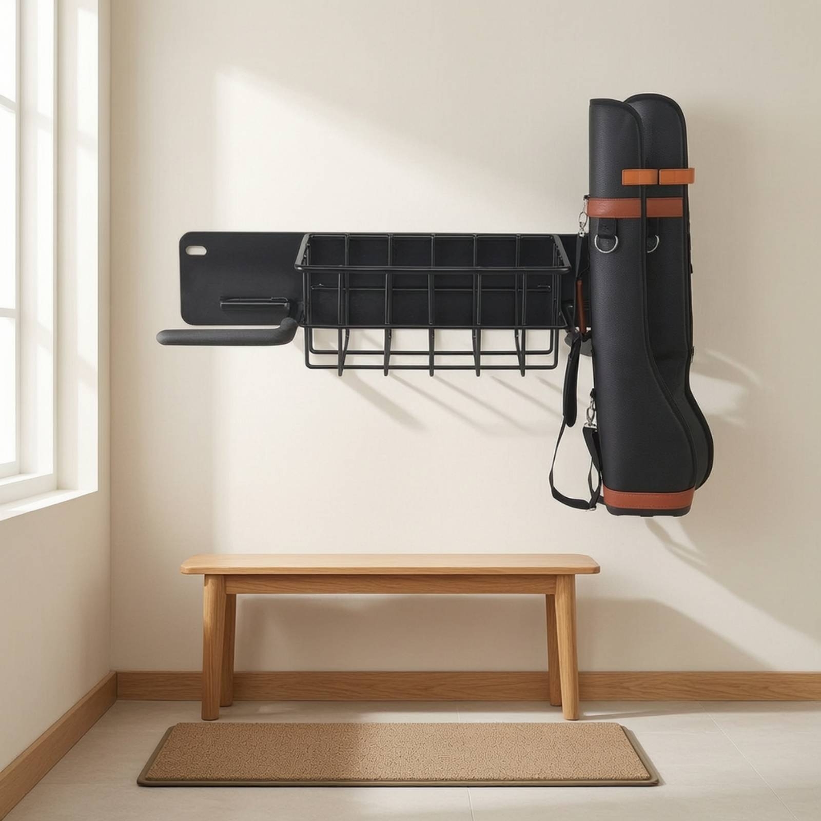 Golf Storage Rack Wall-Mounted - Sports Equipment Garage Storage 评论和价格