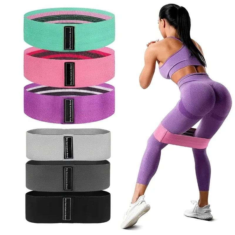 3Pcs Fabric Resistance Hip Boo - Sports Equipment Club 评论和价格