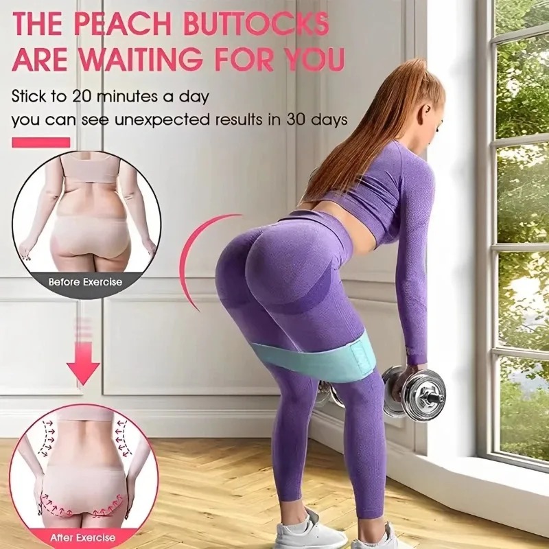 3Pcs Fabric Resistance Hip Boo - Sports Equipment Club 评论和价格