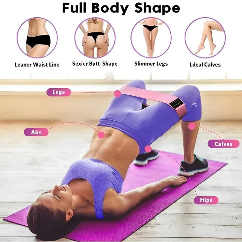 3Pcs Fabric Resistance Hip Boo - Sports Equipment Club 评论和价格