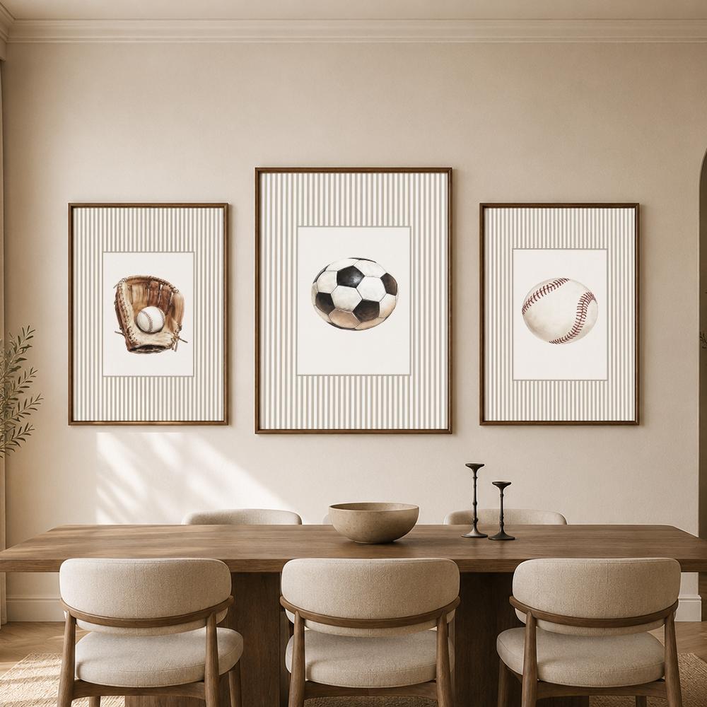 Vintage Sports Balls Equipment - Sports Equipment Poster 评论和价格