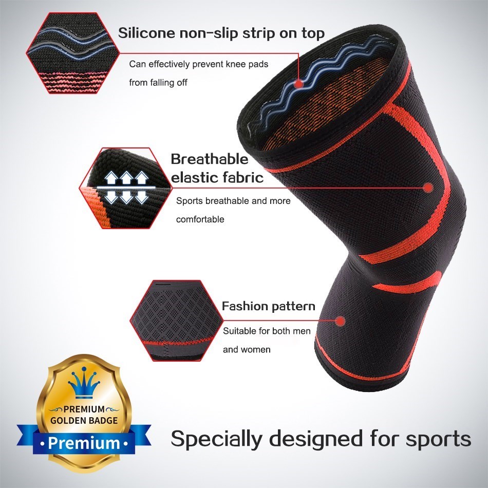 WOSWEIR-1 PC Elastic Knee Pads - Volleyball Knee Pad 评论和价格