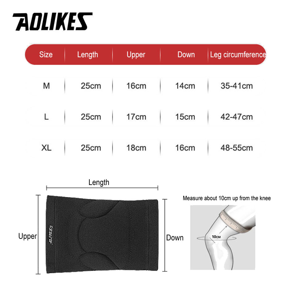 AOLIKES 1 Pair Sports Thickeni - Volleyball Knee Pad 评论和价格