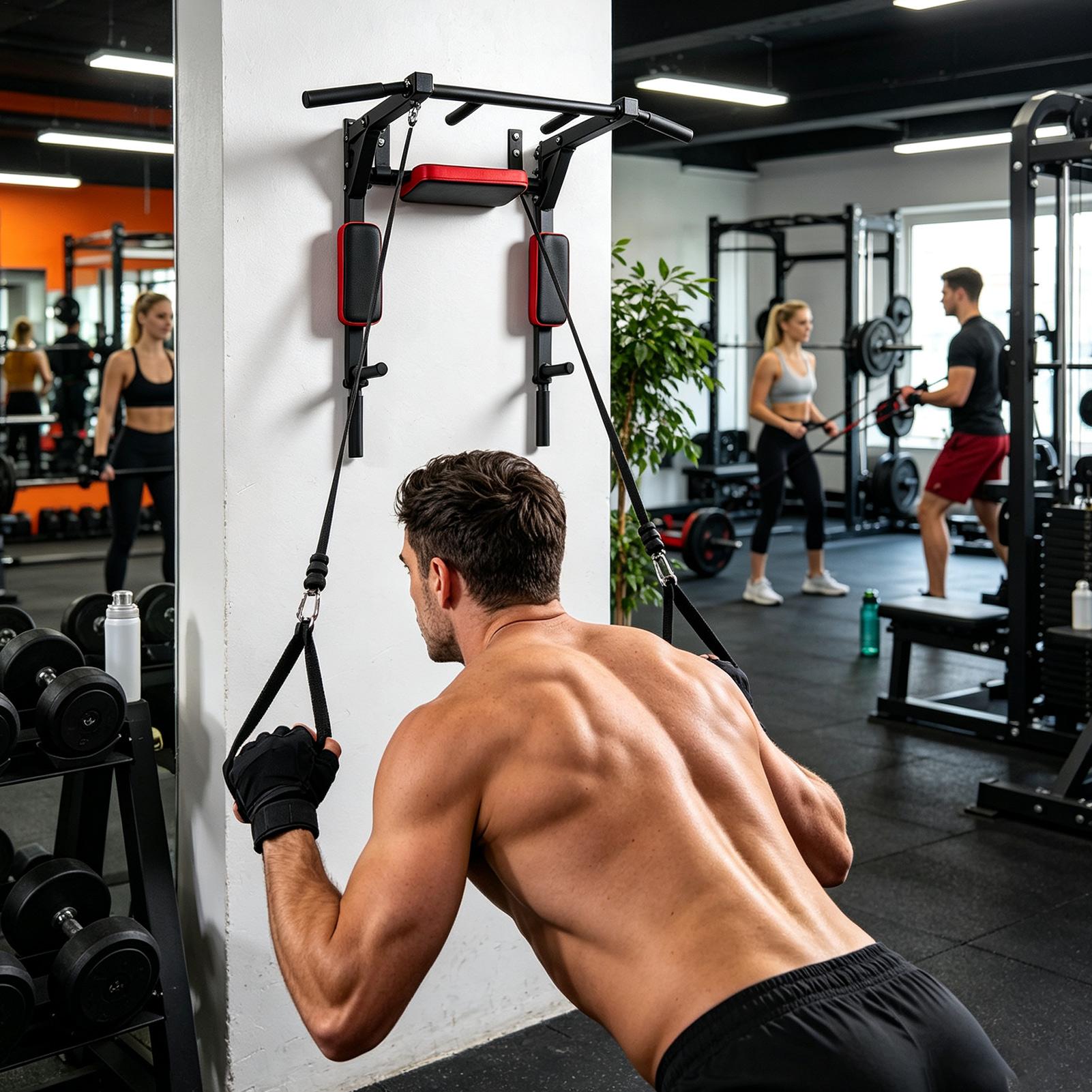 Wall-Mounted Pull-up Bar Fitne - Sports Equipment For Home 评论和价格
